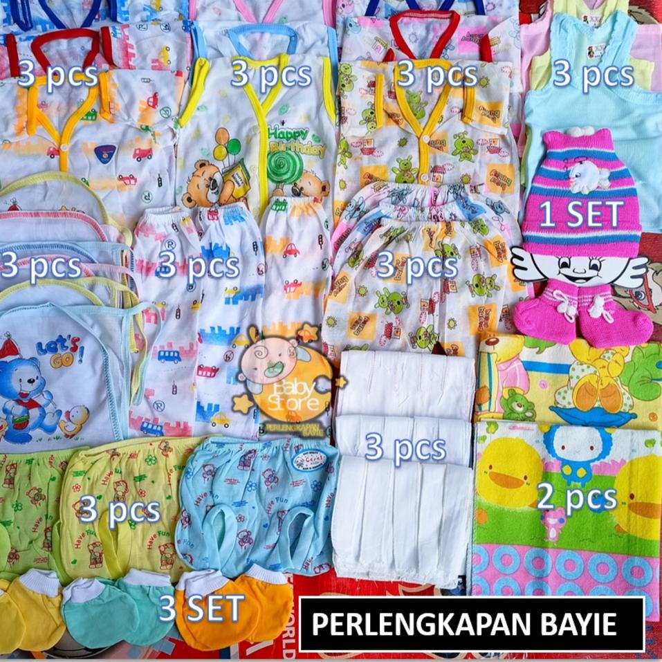 ⚡ALEE../Paket Perlengkapan Baju Bayi Baru Lahir (Newborn) Ekonomis dan HematPaket Perlengkapan Baju 