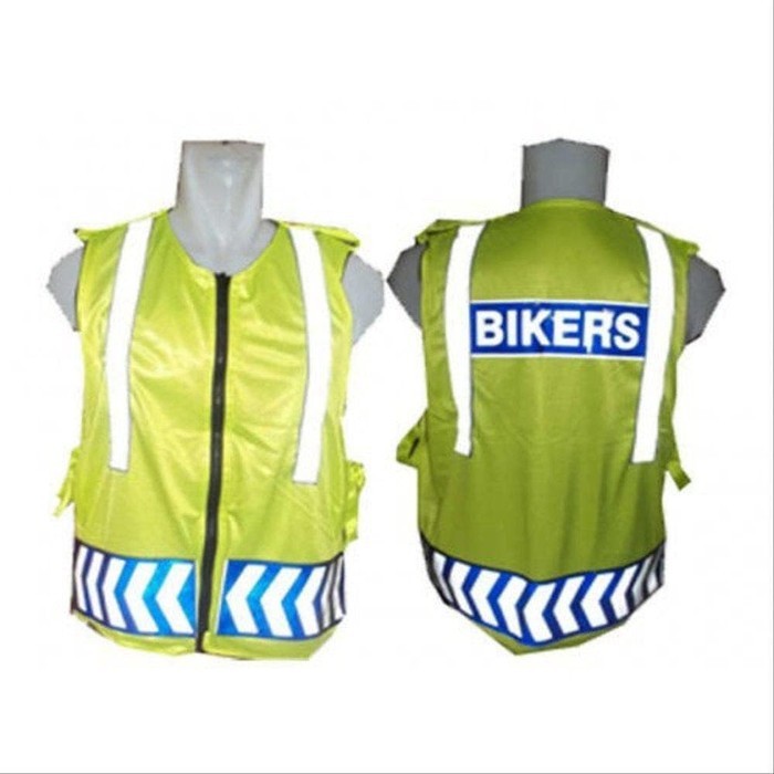 Rompi Bikers Stabilo / Rompi Berkendara Motor / List Skotlek Touring Keren