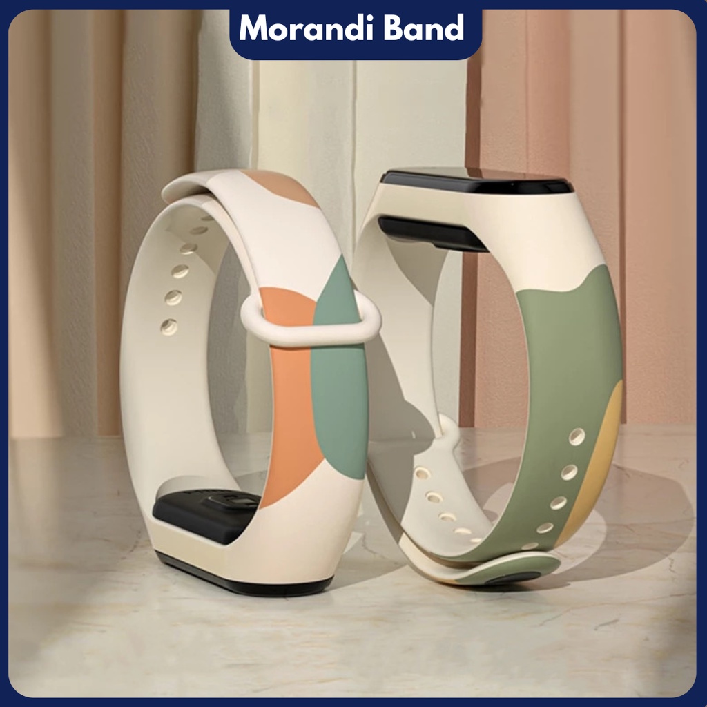 MORANDI  Strap Ml Band 3 Band 4 Band 5 Band 6 MORANDI Strap Silicone Tali Pengganti XlAOMl Ml Band 3/4/5/6