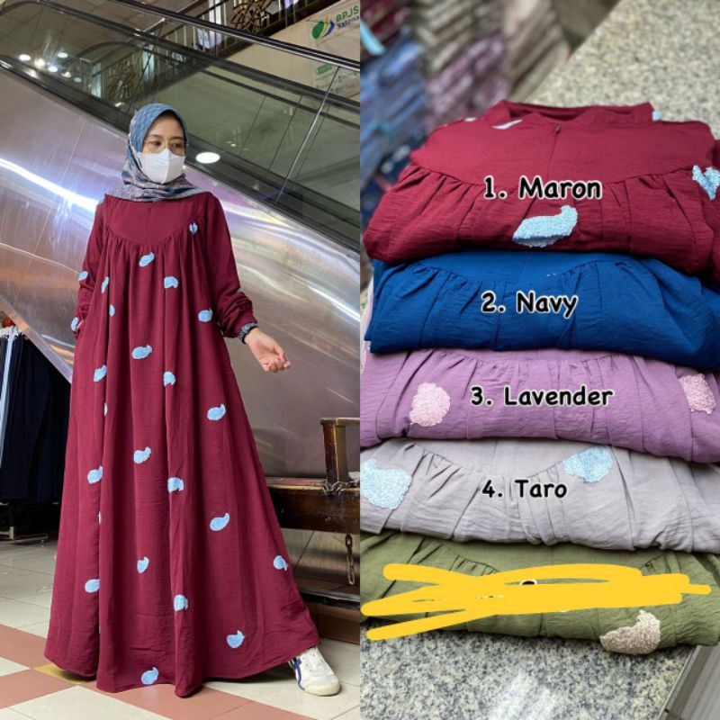 gamis olivia mj amour airflow crinkle