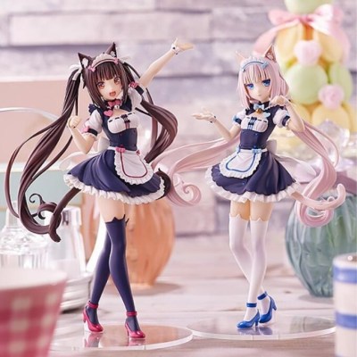 2022 Mainan Action Figure Anime NEKOPARA Jepang Bahan PVC Untuk Hadiah Anak