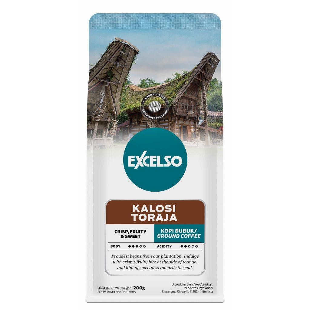 Excelso Kalosi Toraja 200gr Crisp Felety Kopi Toraja Kopi Bubuk Biji Kopi Excelso Coffee Kopi Biji Bubuk Ekselso