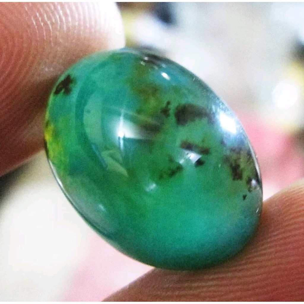BACAN DOKO batu akik natural bacan coklat doko majiko super kristal size 17,5mm mumbul
