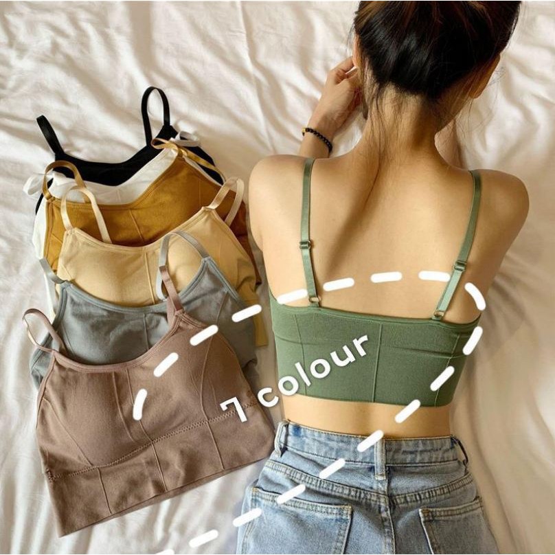 HUES.ID Bra Wanita Model One-Piece Bra Bralette Push Up Bahan Tipis dan Bergaya Korea 1038