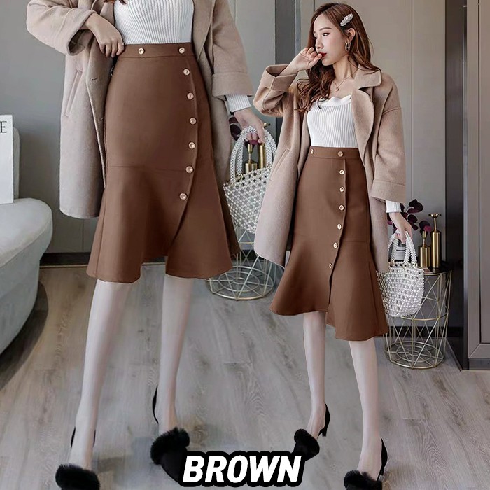 9809 Clarissa Skirt/Rok Midi/Rok Kerja/Rok pesta