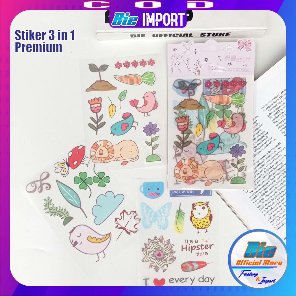 3 Pcs Stiker Momo Karakter Premium Impor Best Seller