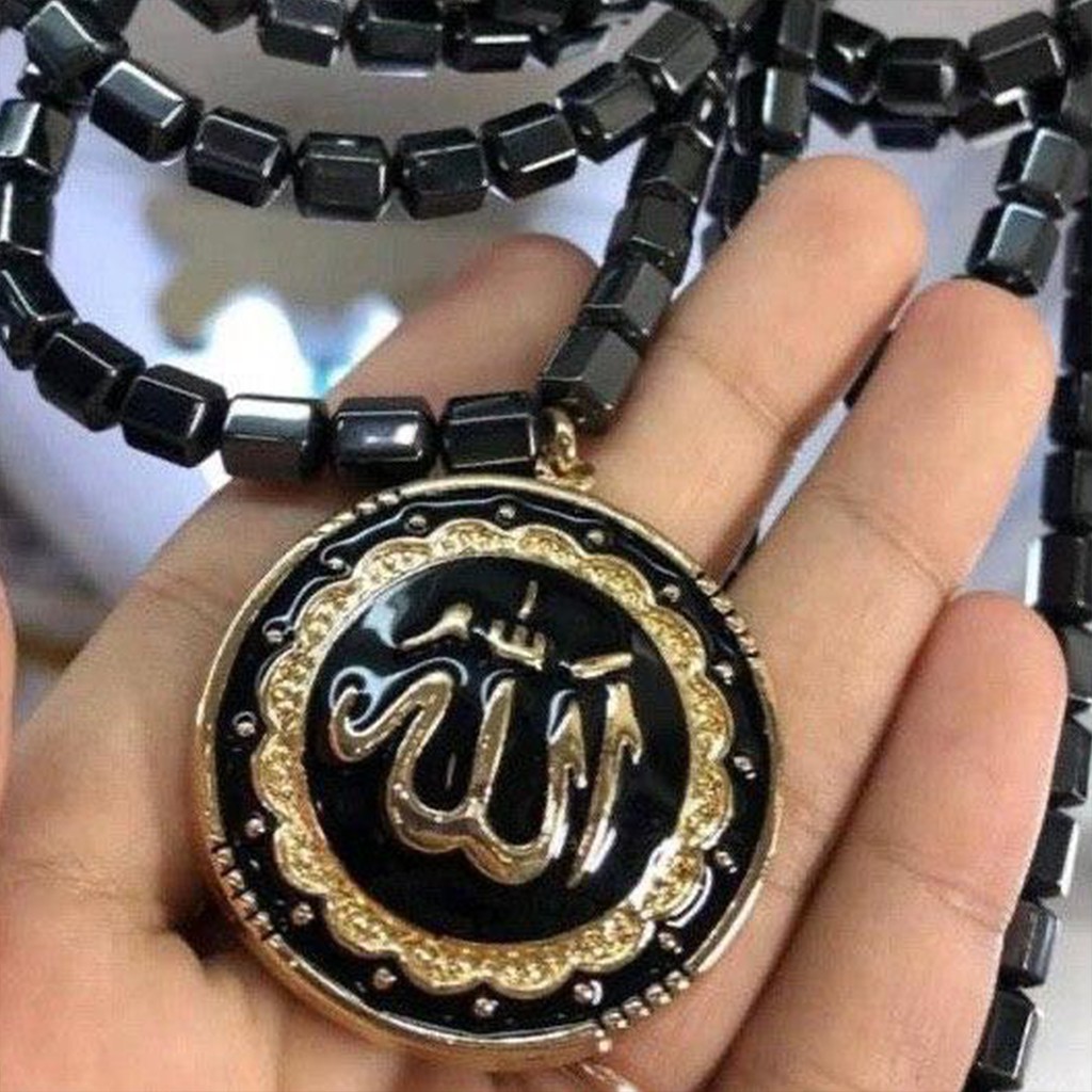 [✅COD] Paket Kalung Kesehatan Pria Wanita Ganamyong Gannamyong Original Liontin Lafadz Allah