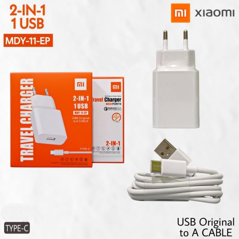 CHARGER XMI MDY-11-EP MICRO &amp; TYPE C FAST CHARGING 3.0A RDMI 6/6A/NOTE 5/4X/4A/RDMI 8/9/10 ORIGINAL PRODUCT