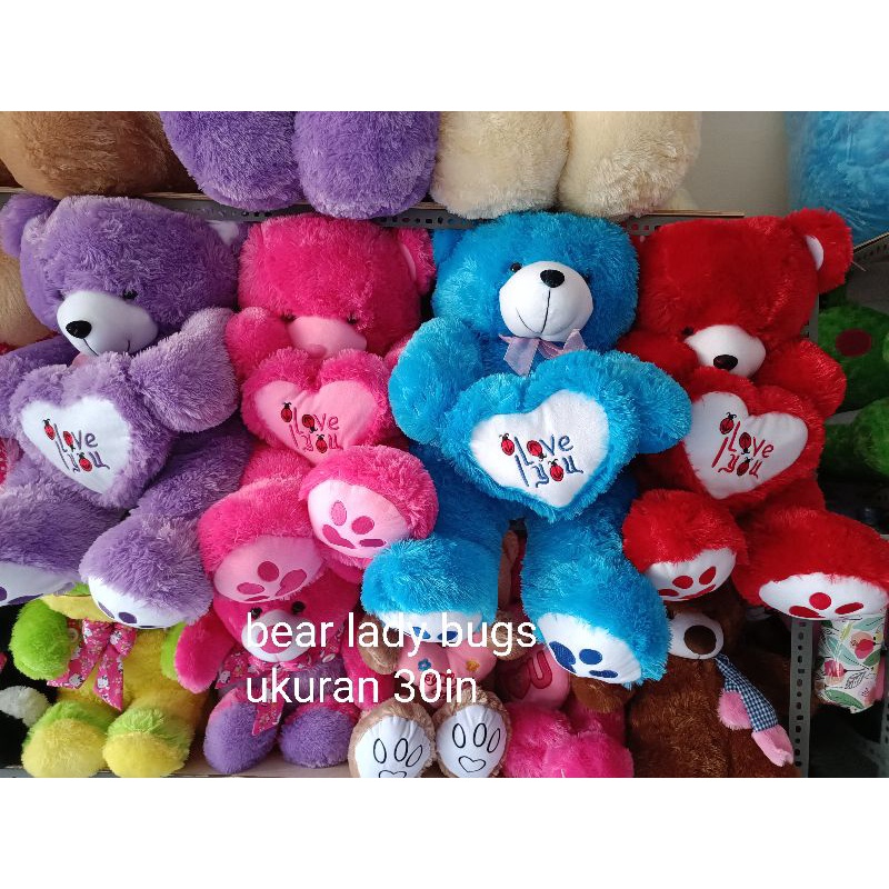 BONEKA BEAR Love LADY BUGS 30IN