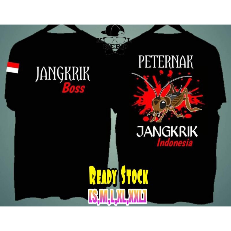 KAOS DISTRO JANGKRIK BOS PETERNAK JANGKRIK INDONESIA ~ READY SIZE S-XXL