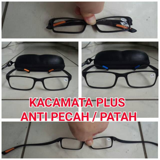 Kacamata Baca Plus (ANTI PATAH DAN PECAH)..