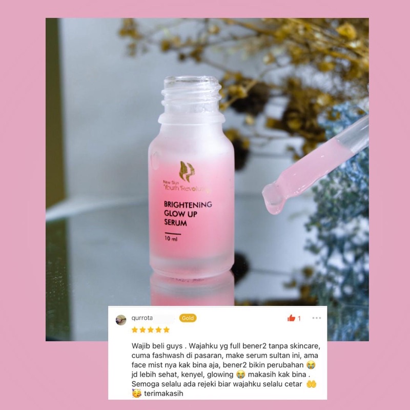 【Official Outlet】 NEW SKIN YOUTH REVOLUTION PLUS SERUM WAJAH GLOWING BRIGHTENING FRESH CALMING SERUM GLOW UP WITH CHROMABRIGHT NIACINAMIDE ALPHA ARBUTIN VIT C | PEMUTIH PENCERAH KULIT WAJAH GLOWING PUTIH BERSIH ALAMI VIRAL BPOM