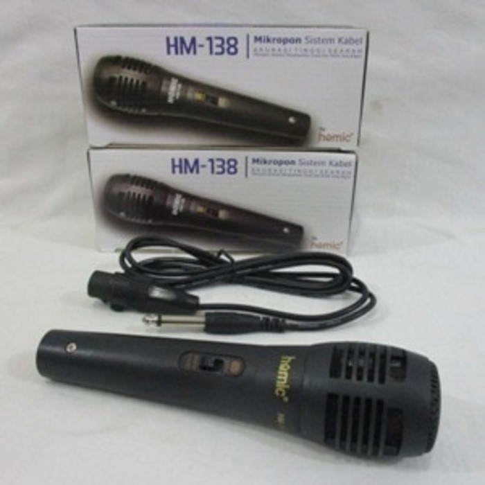 Mic Microfon HOMIC HM-138 Dengan  Sistem Kabel Akurasi High  Tinggi ***TOP