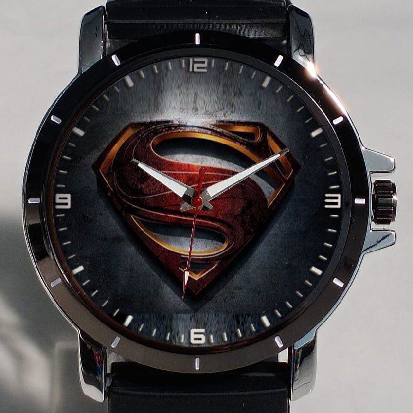 Jam Tangan Pria Keren Superman Logo