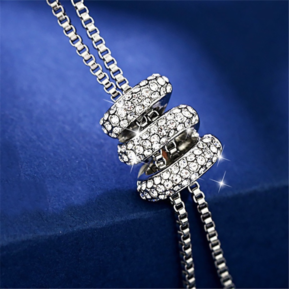 Hu Hu Hu Hu Hu Alat Bantu Pasang Kacamata♡ Kalung Rantai Panjang Dengan Liontin Mutiara Berlian Imitasi Untuk Wanita