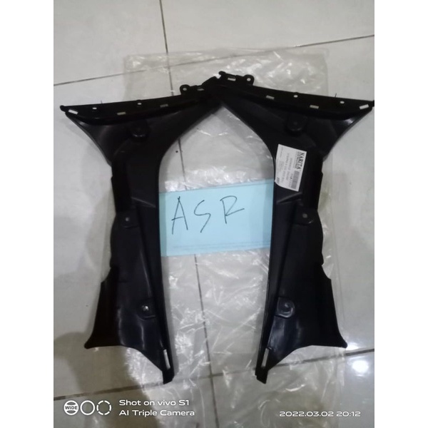 legshhield sayap dalam Supra x 125 fi F1 injeksi hitam dop dof 2014 2015 2016