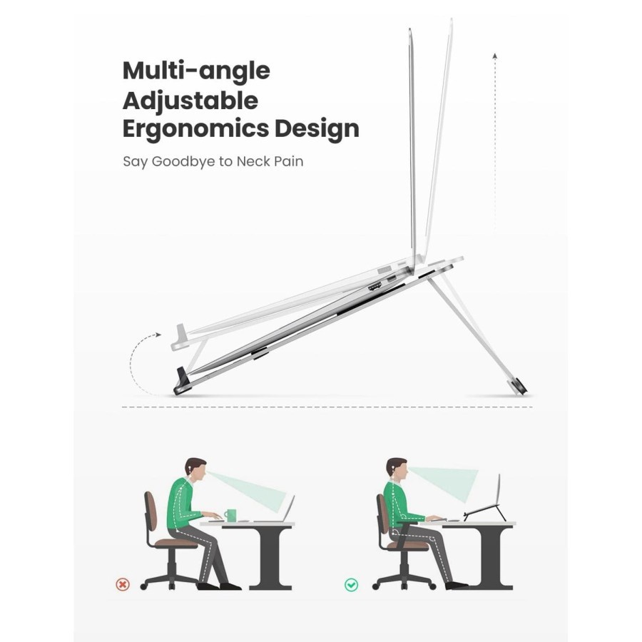 Ugreen Stand Holder Laptop Slim Portable Dengan Kipas Pendingin