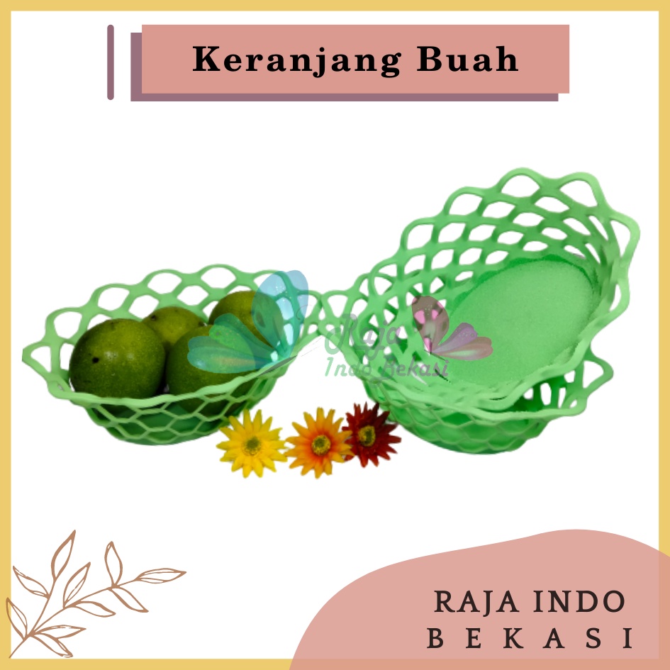 Keranjang Buah Plastik Warna Warni Piring Keranjang Buah Rotan Parcel Hantaran Basket Keranjang Penyimpana Piknik Serbaguna Piring Buah Luxa