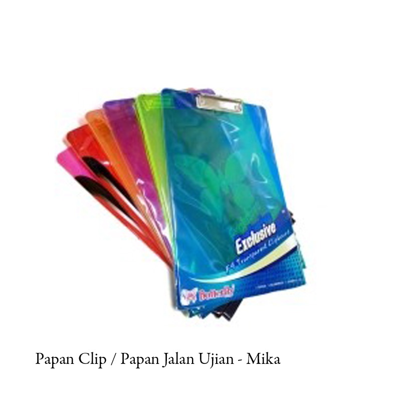 Papan Jalan Papan Klip Alat Ujian bahan Mika Akrilik Papan jalan / clipboard folio/ papan ujian