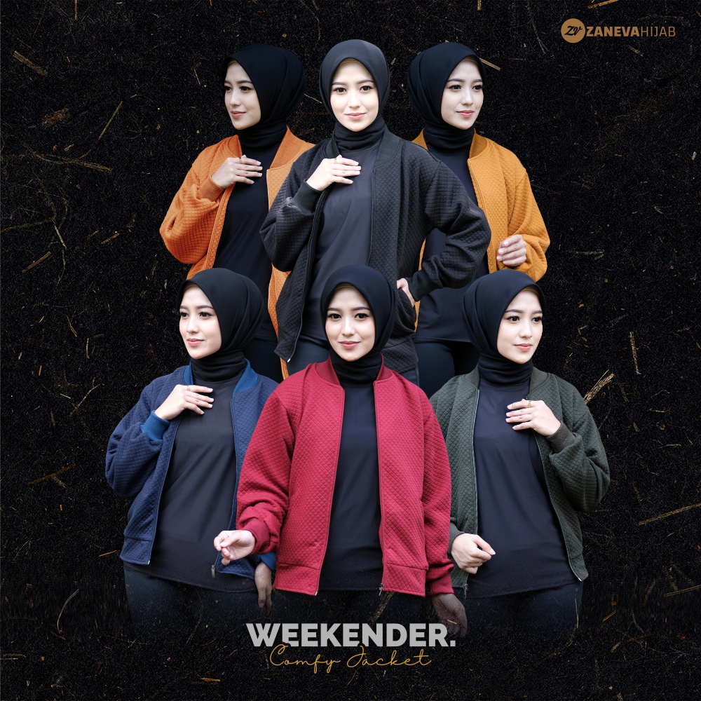 Jacket Weekender Wanita l Jaket Diamond Kint l Jaket Perempuan Kekinian l Jaket Sytlish