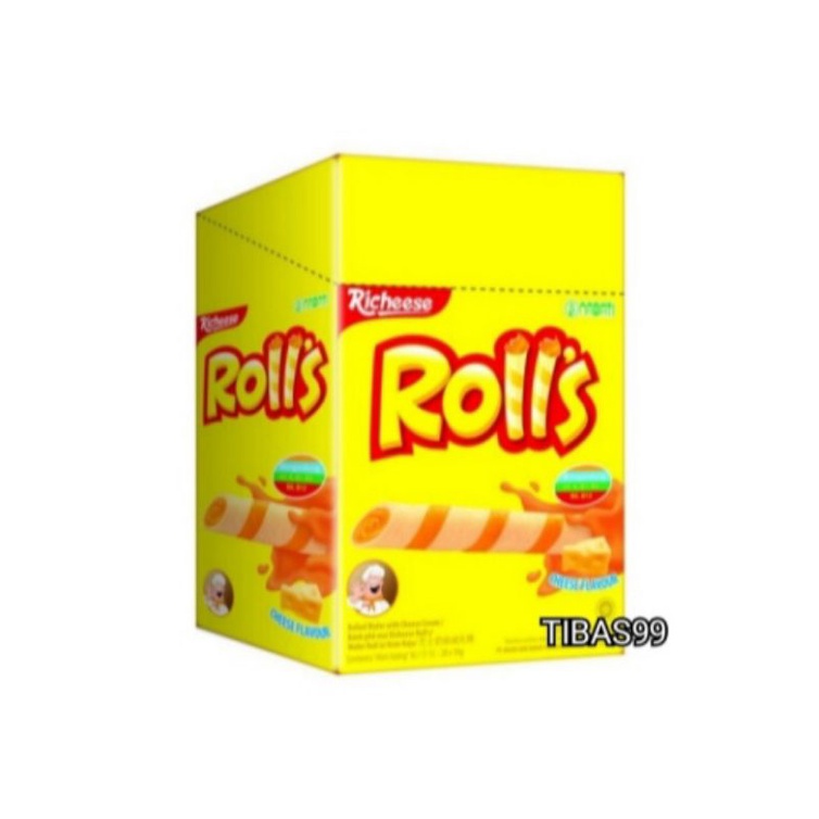 

Wafer Rolls Nabati Cheese Stick Rasa Keju 8g Isi 20