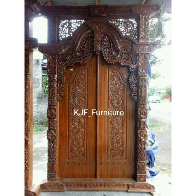 Pintu gebyok jati gebyok ukir pintu jati jepara uk 150x270