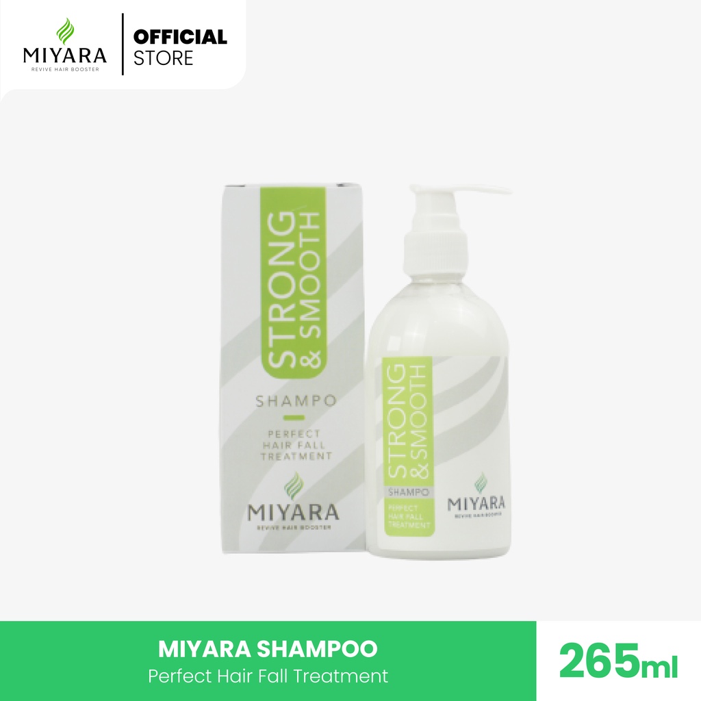 Miyara Shampo Strong &amp; Smooth Shampoo - Perawatan Rambut Rontok Masa Kini Original