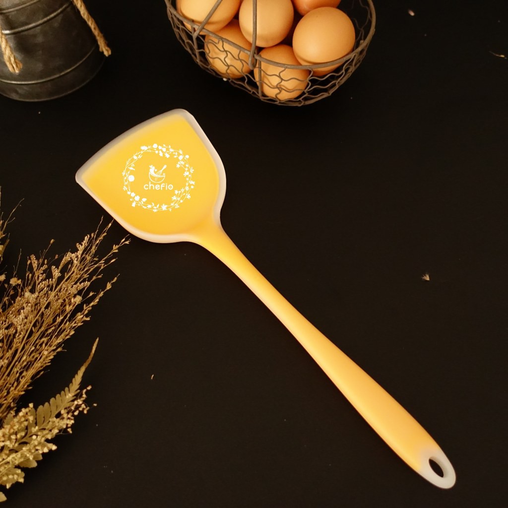 Chefio Spatula Sodet Sutil Masak Silikon Transparan Tahan Panas 33cm