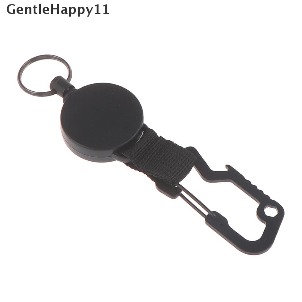 Gentlehappy Retractable Keychain Heavy Duty Badge Holder Reel Dengan Klip Carabiner Multitool