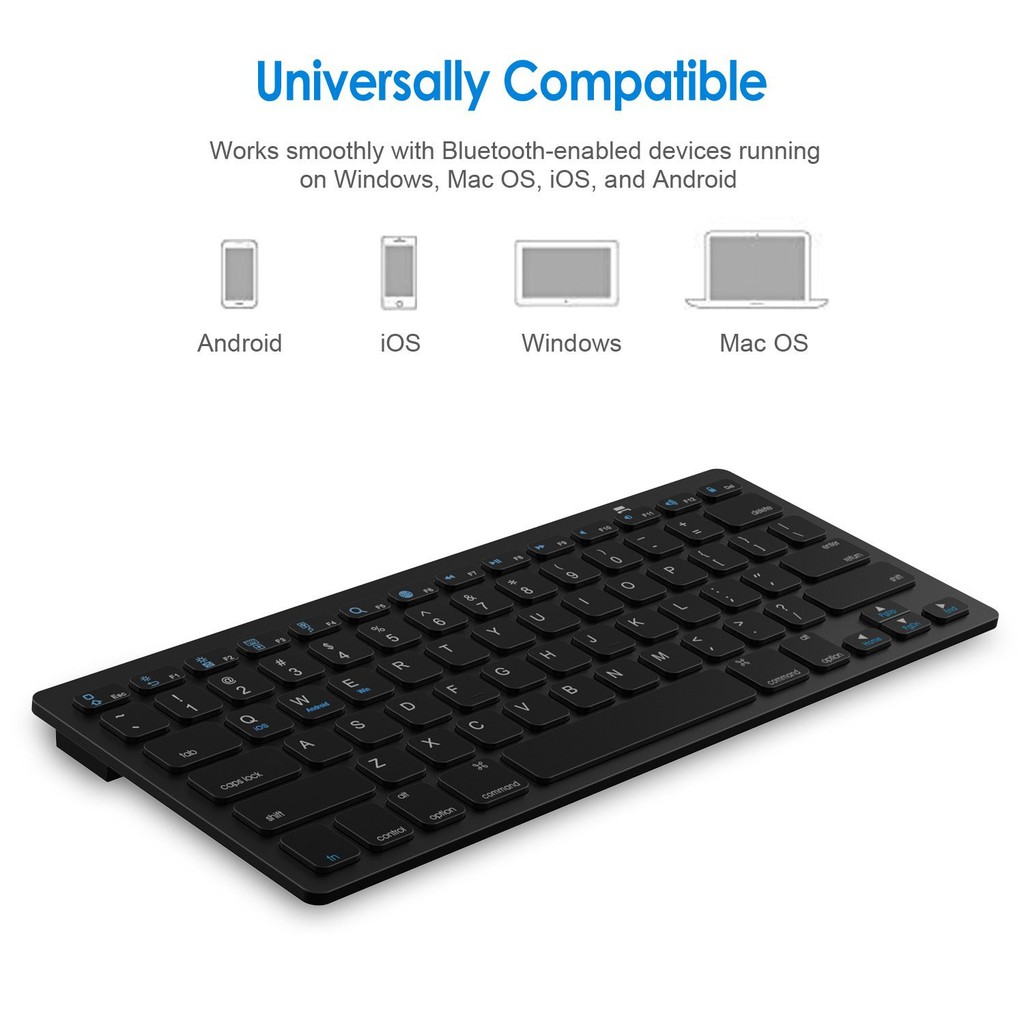 Keyboard Bluetooth X5 Slim Bluetooth 3.0 Untuk iOS Android Windows
