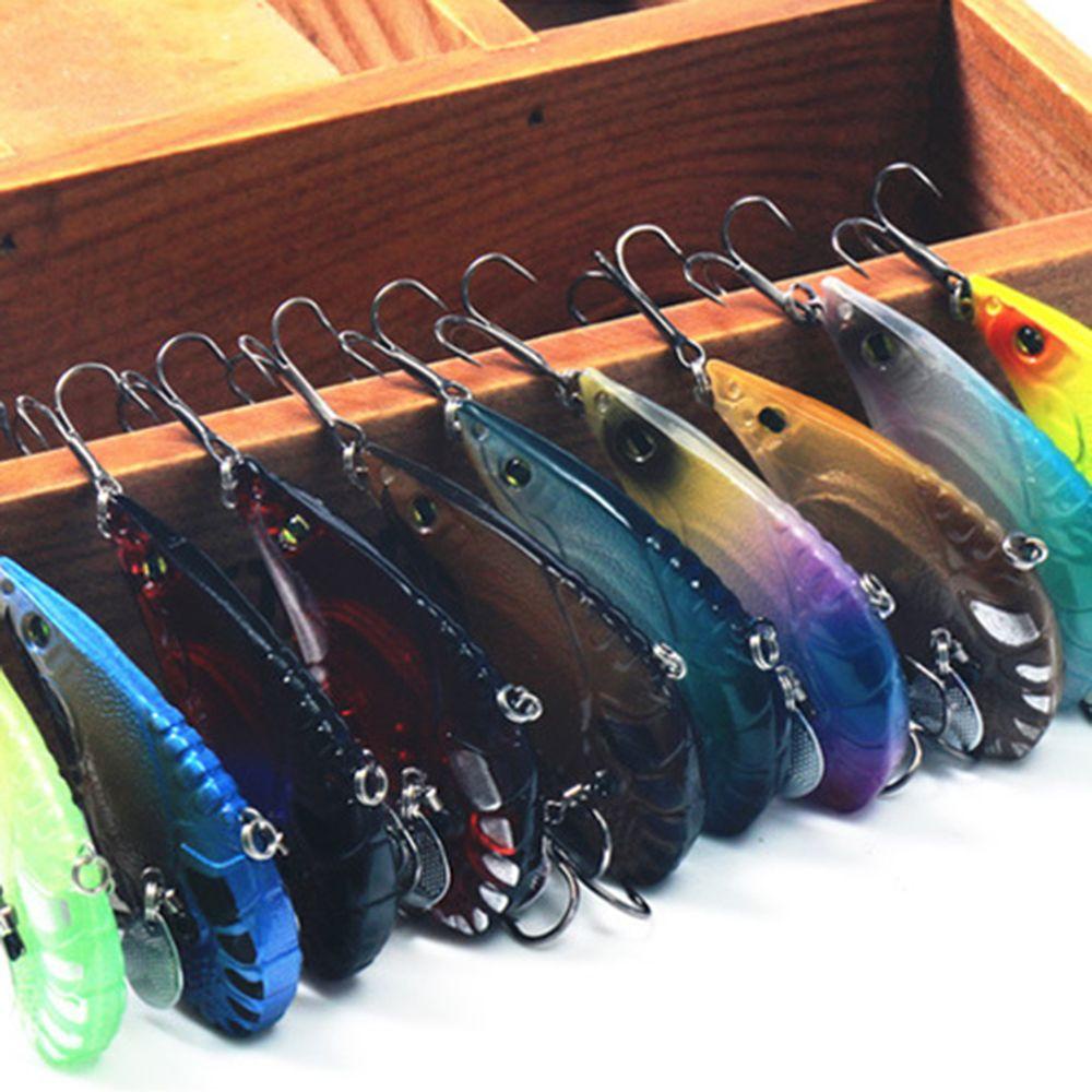 Suyo Umpan Pancing Hard Bait Bentuk Udang Imitasi Ukuran 70mm 18g VIB