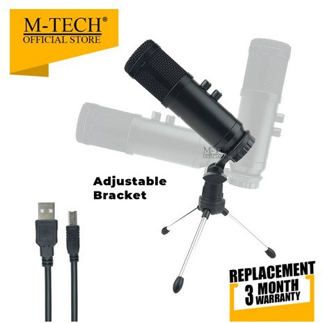 ITSTORE M-Tech Original MIC Microphone Condenser UK100 with Noise Cancelling UK-100  Mtech USB