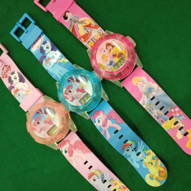 Jam tangan lampu anak cewek
