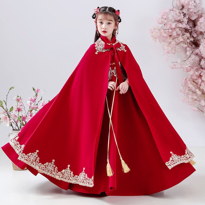 Hanfu girl's children's ancient costume long sleeve super Chinese style fairy Tang suit little girl'