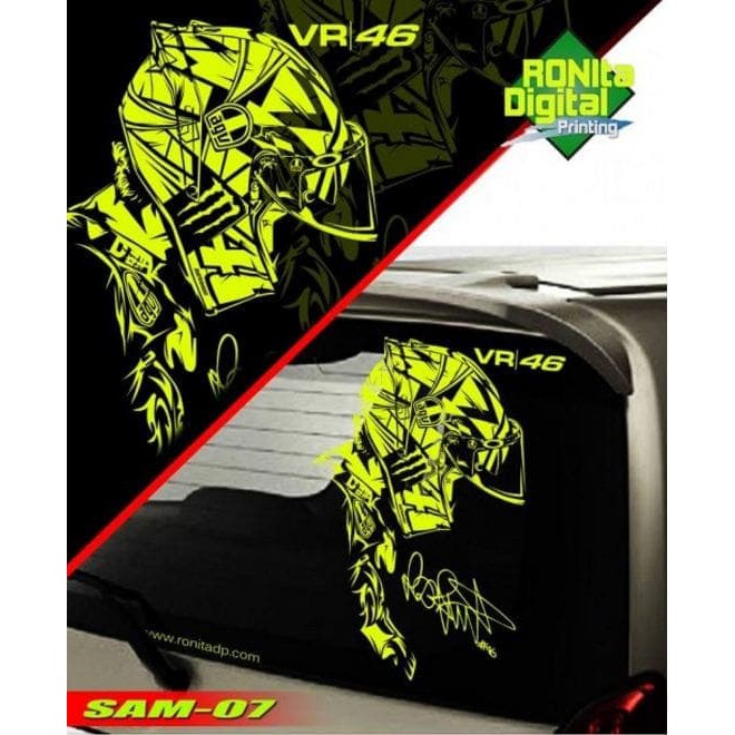 Cuci Gudang Stiker Mobil Rossi 07 Shopee Indonesia