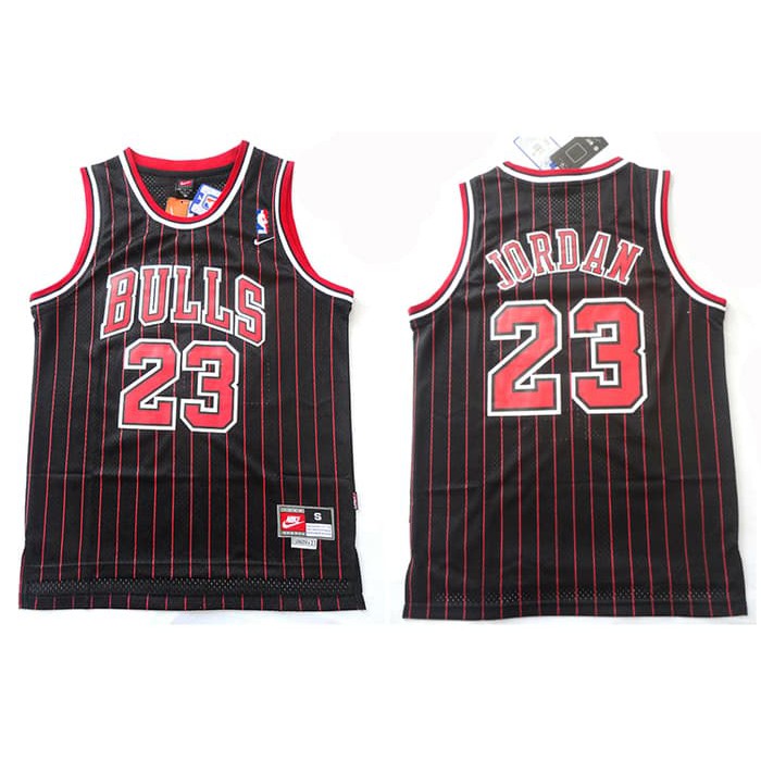 michael jordan striped jersey