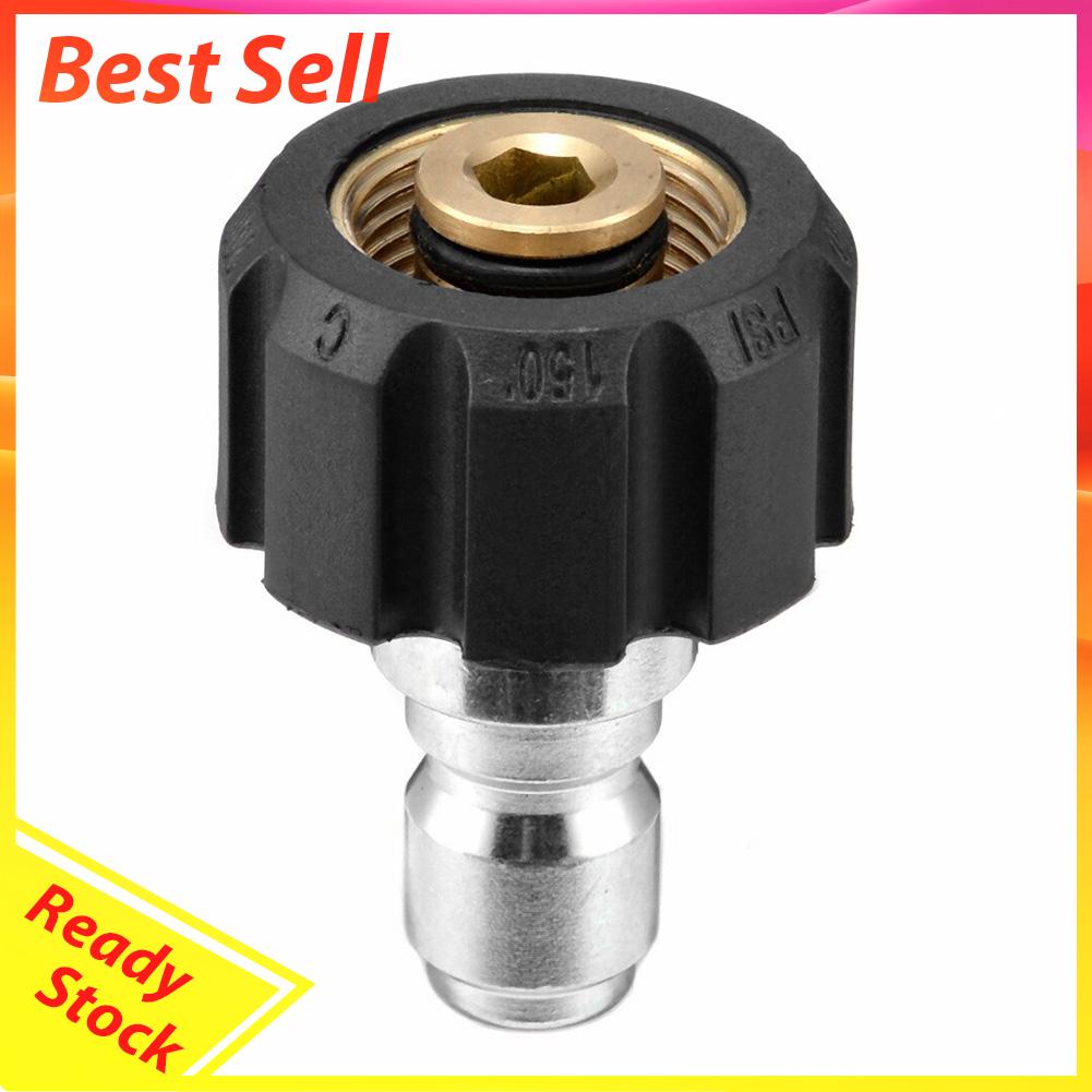 Adapter Konektor Male 1 / 4 3 / 8 Ke M22 14 15 Female Untuk Pressure Washer