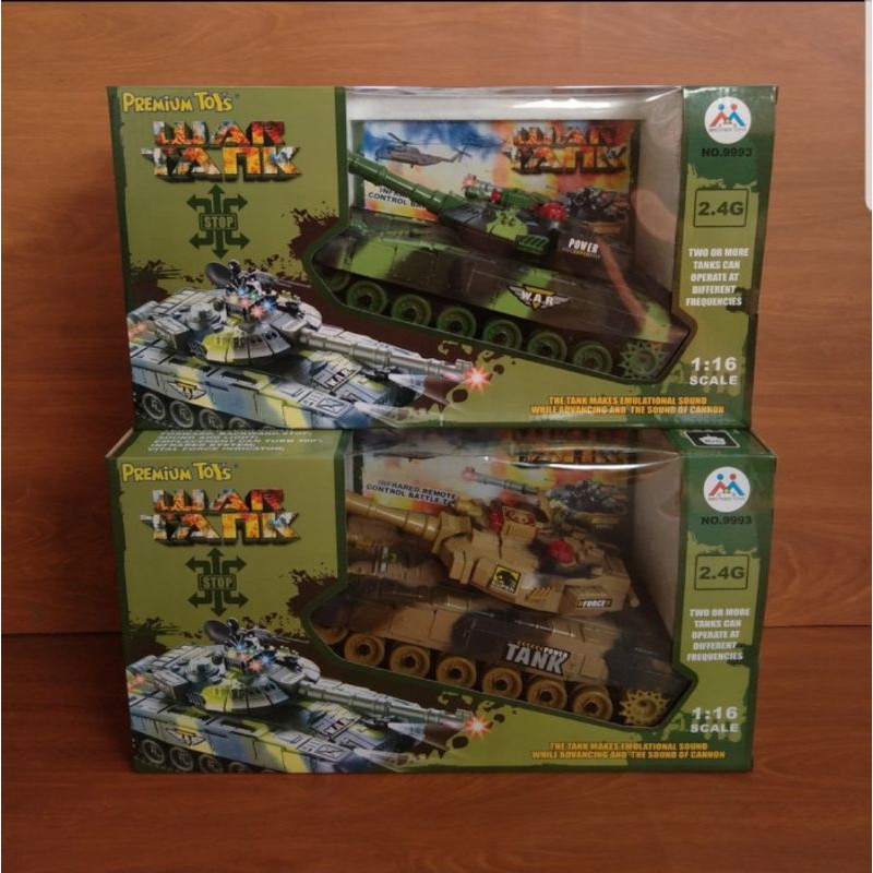 Mainan Remote Control Mobil Tank Panser Leopard - RC War Tank