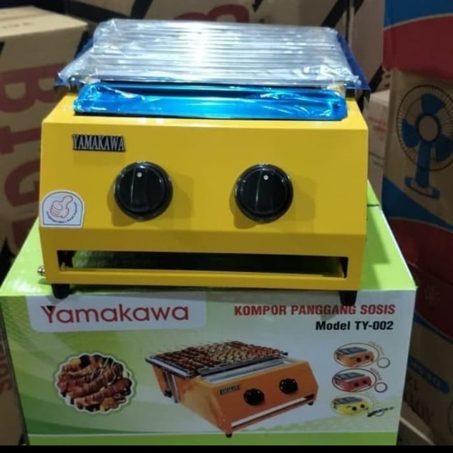 ALAT PANGGANG GAS 2 TUNGKU PANGGANGAN PORTABLE ORIGINAL MERK YAMAKAWA