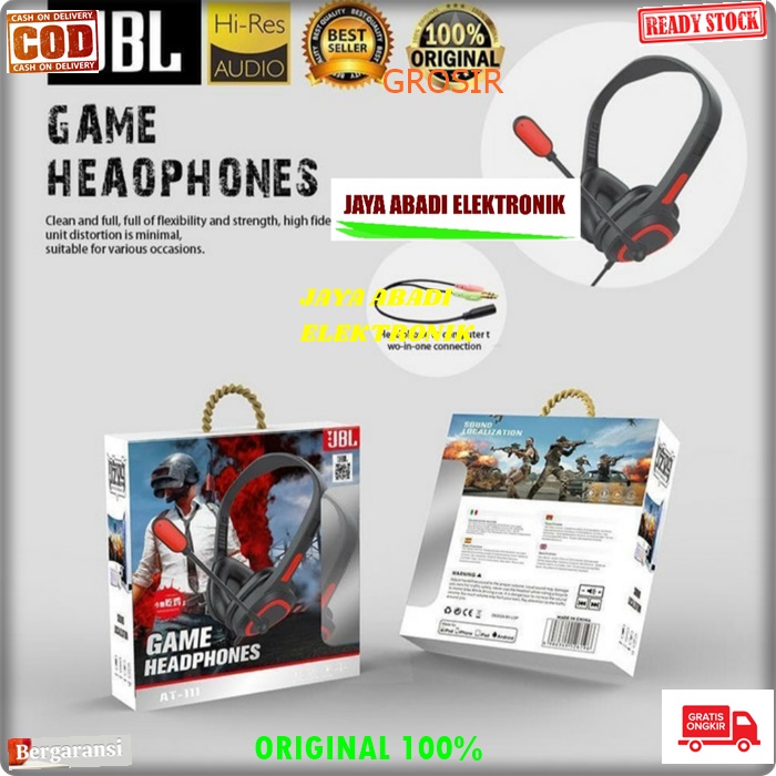 J313 ORIGINAL HEADSET HEADPHONE BANDO YOUTUBER GAMING HANDSFREE CALL KABEL KOMPUTER PC MICROPHONE