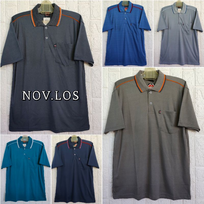 Kaos Kerah Pria dewasa saku / kaos krah bapak bapak / kaos krah murah