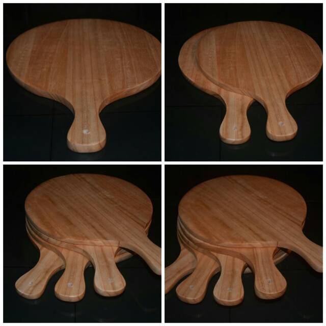 Talenan Kayu 30cm PIZZA MAHONI / Wooden Cutting Board Pizza 30cm Mahoni