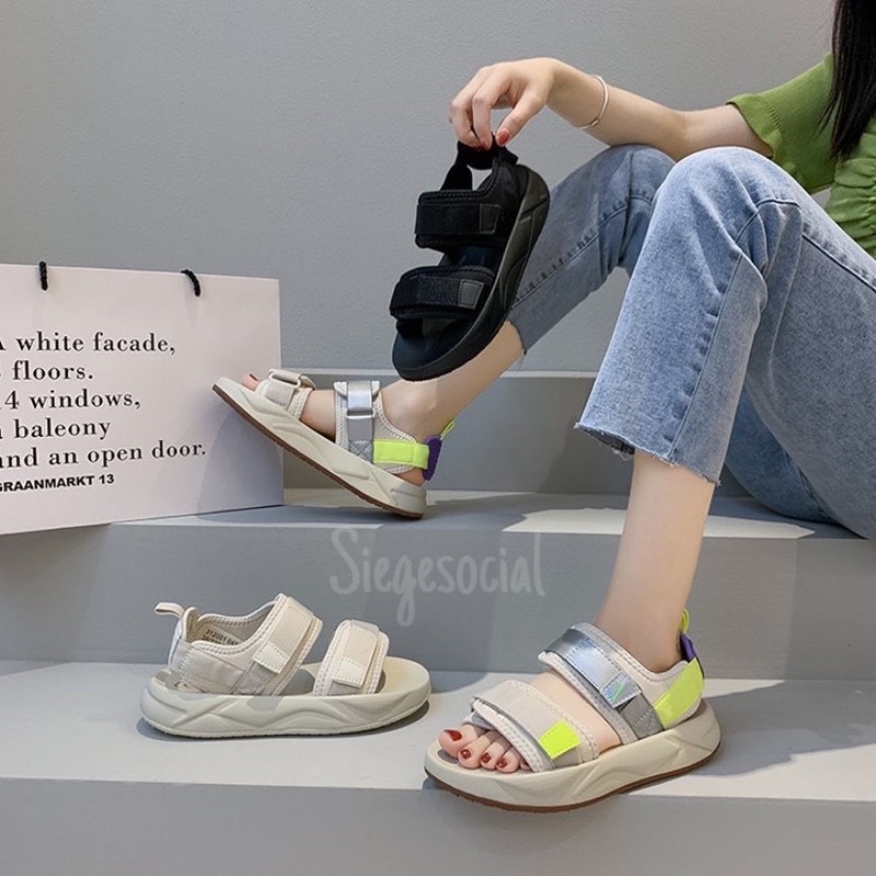 SIEGE - Sandal Velcro Wanita / Sandal Gunung Wanita Import Korea