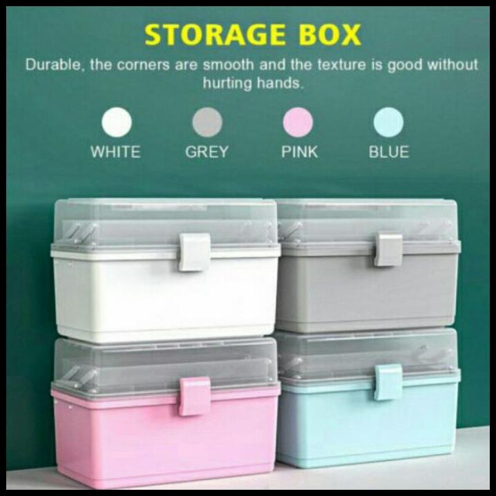 Box Penyimpanan Obat - Hommy Co. Kotak Obat P3K Susun 3| Storage Box Multilayer Besar