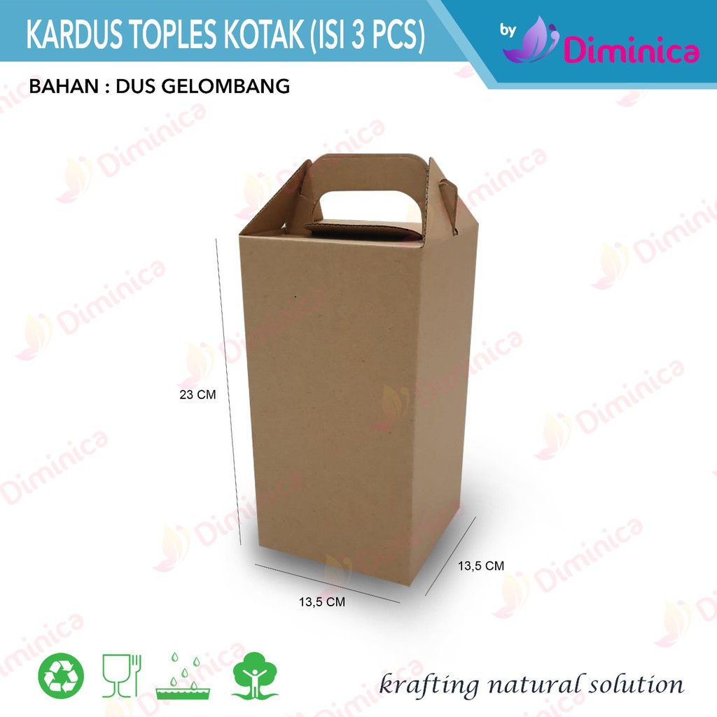 Kardus Toples Kue Kering Kotak 3susun/Dus Kue Kering/Box Hampers toples Kotak kue kering susun 3pcs