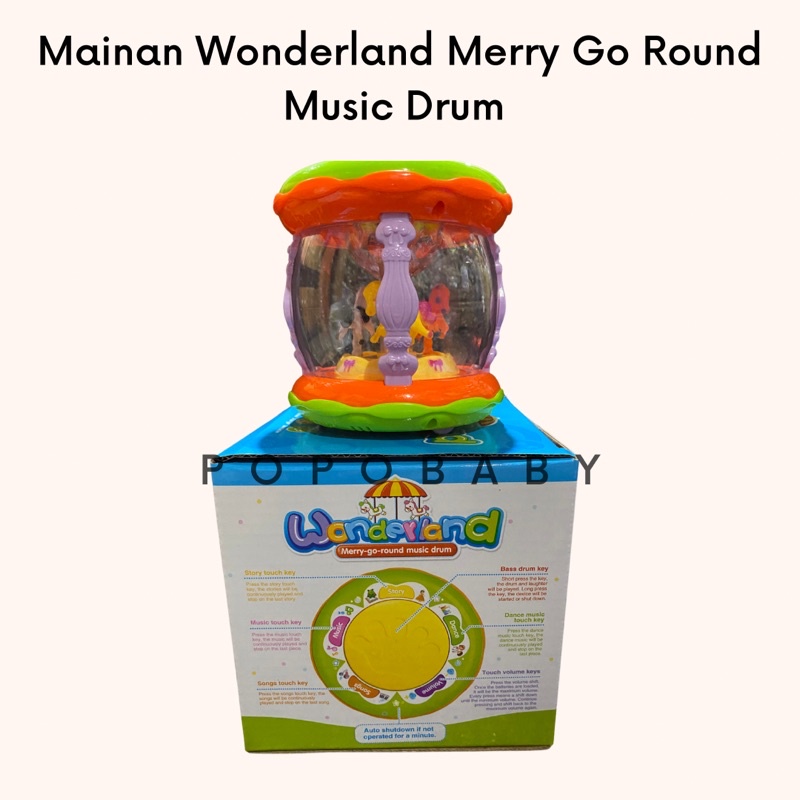 Mainan Wonderland Merry go round (Komedi Putar/Drum Bayi)