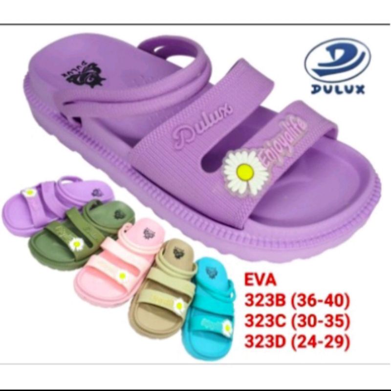 Sandal Anak Perempuan / Sandal Wanita Gladiator Karet Dulux