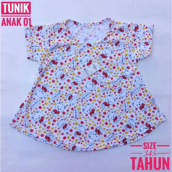 3 4 5 tahun baju tunik anak Perempuan 01