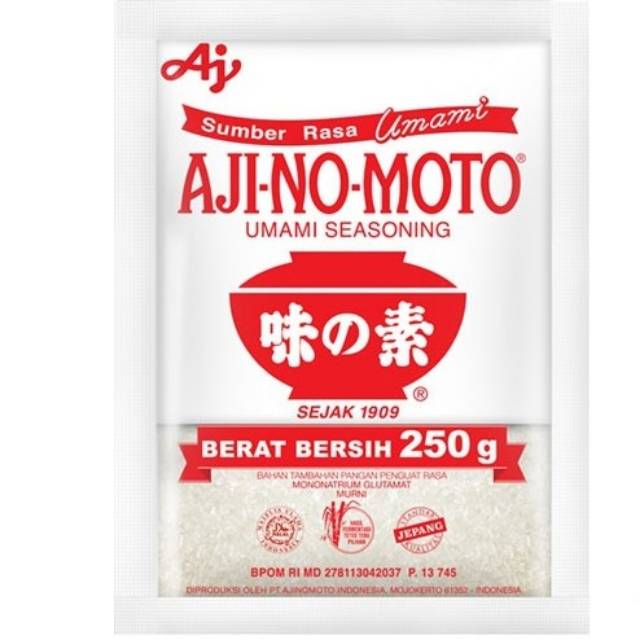 

Ajinomoto 250 Gram / Ajinomoto Micin msg Penyedap Rasa 250gr