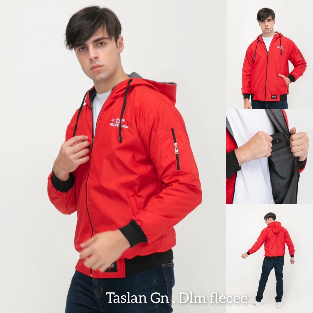 Jaket Pria Jaket Falcon Rebel Id Taslan Waterproof